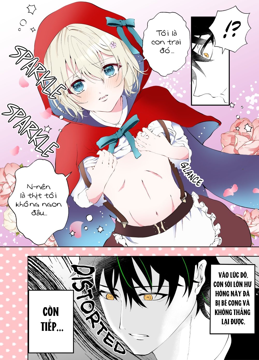 Con sói lớn hư hỏng bị bẻ cong giới tính bởi &#8220;cô bé&#8221; quàng khăn đỏ.